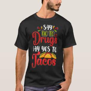 Zeg nee tegen drugs: ja tegen Tacos Red Ribbon Wee T-shirt