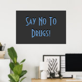 Zeg nee tegen drugs poster (Thuiskantoor)