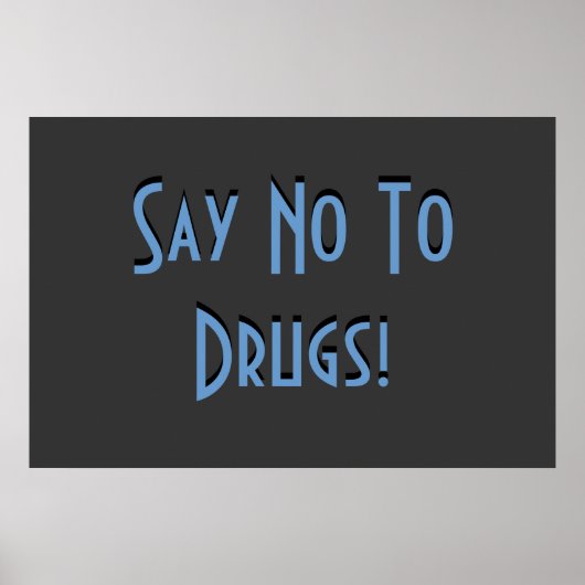 Zeg nee tegen drugs poster (Voorkant)