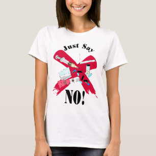 Zeg nee tegen drugs t-shirt