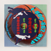 Zeg NEE tegen drugs - Zeg JA tegen Drijfstok Legpuzzel (Horizontaal)