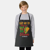 Zeg nee tegen drugs Zeg ja tegen Tacos Schort (Gedragen)