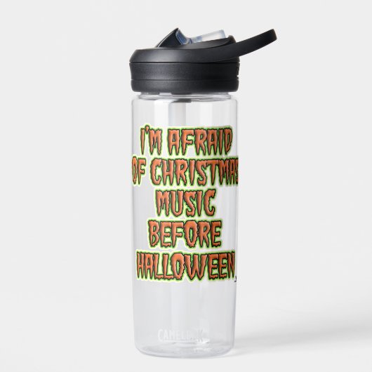 Zeg nee tegen feestmuziek voor Halloween Waterfles (Links)