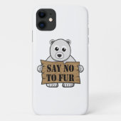 Zeg nee tegen Fur Case-Mate iPhone Case (Achterkant)