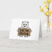 Zeg nee tegen Fur Kaart (Gele Bloem)