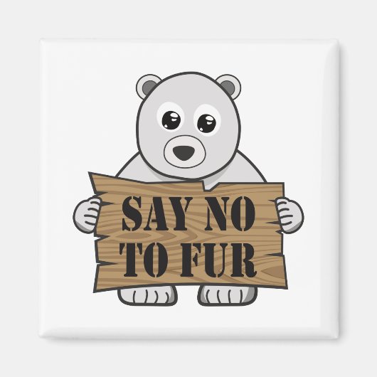 Zeg nee tegen Fur Magneet (Voorkant)