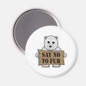 Zeg nee tegen Fur Magneet (Voorkant / Achterkant)