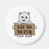 Zeg nee tegen Fur Magneet (Voorkant)