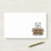 Zeg nee tegen Fur Post-it® Notes (Op bureau)