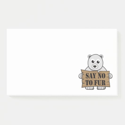 Zeg nee tegen Fur Post-it® Notes (Voorkant)