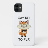 Zeg nee tegen Fur - Sad Fox Case-Mate iPhone Case (Achterkant)