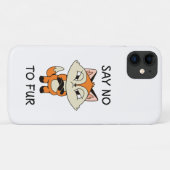Zeg nee tegen Fur - Sad Fox Case-Mate iPhone Case (Achterkant (horizontaal))