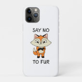 Zeg nee tegen Fur - Sad Fox Case-Mate iPhone Case (Achterkant)