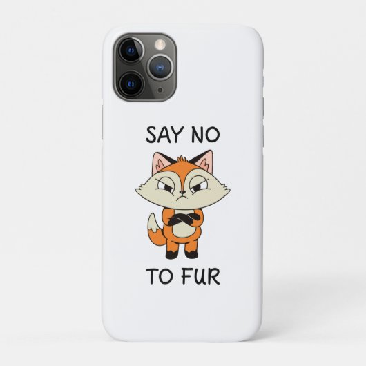 Zeg nee tegen Fur - Sad Fox Case-Mate iPhone Case (Achterkant)