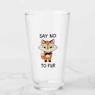 Zeg nee tegen Fur - Sad Fox Glas