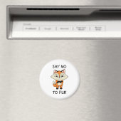 Zeg nee tegen Fur - Sad Fox Magneet (Insitu (Vaatwasser))