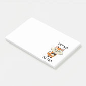 Zeg nee tegen Fur - Sad Fox Post-it® Notes (Schuin)