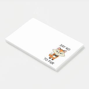 Zeg nee tegen Fur - Sad Fox Post-it® Notes