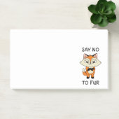 Zeg nee tegen Fur - Sad Fox Post-it® Notes (Kantoor)