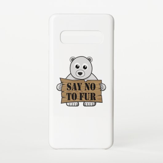 Zeg nee tegen Fur Samsung Galaxy Hoesje (Achterkant)