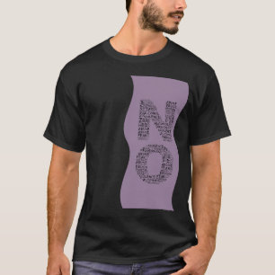 Zeg nee tegen geweld, misbruik, drugs, alcohol en t-shirt