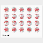 zeg nee tegen GMF-stickers Ronde Sticker (Vel)