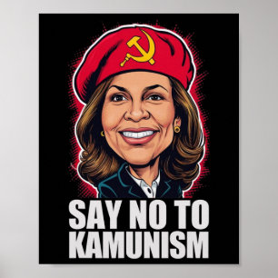Zeg nee tegen het Kamunisme Stem Trump Vance 2024 Poster