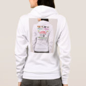 Zeg nee tegen het lint met feiten en middelen op d hoodie (Achterkant)