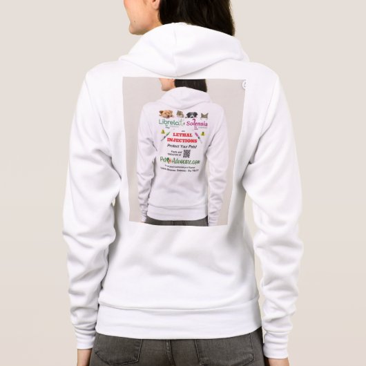 Zeg nee tegen het lint met feiten en middelen op d hoodie (Achterkant)