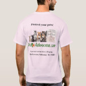 Zeg nee tegen het ontwerp van Spaw in rood T-shirt (Achterkant)