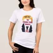 Zeg nee tegen het verliezen van je rechten Trump T Tri-Blend Shirt (Voorkant)