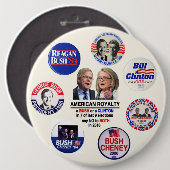 Zeg nee tegen Jeb & Hillary in 2016 Ronde Button 6,0 Cm (Voorkant /achterkant)