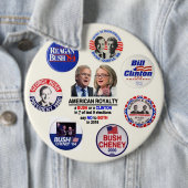 Zeg nee tegen Jeb & Hillary in 2016 Ronde Button 6,0 Cm (In situ)