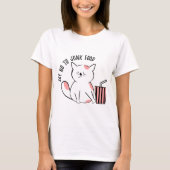 Zeg nee tegen junk food - cat humor t-shirt (Voorkant)