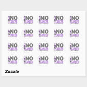 Zeg NEE tegen kanker 1 Ronde Sticker (Vel)