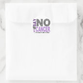 Zeg NEE tegen kanker 1 Ronde Sticker (Tas)