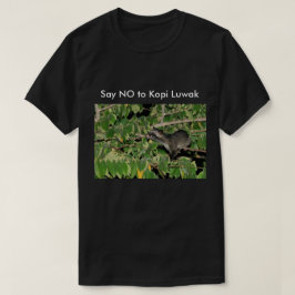 Zeg nee tegen Kopi Luwak T-shirt Black