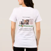 Zeg nee tegen L paw design: paarse Tri-Blend Shirt (Achterkant)