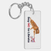 Zeg NEE tegen Librela Sleutelhanger (Voorkant Links)