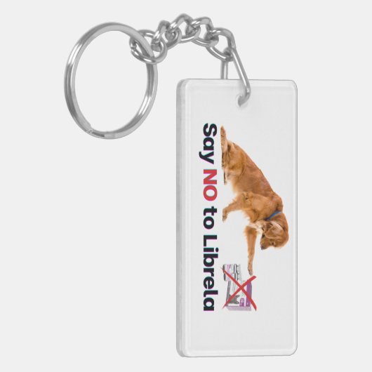 Zeg NEE tegen Librela Sleutelhanger (Voorkant Links)