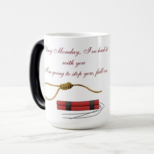 Zeg NEE tegen maandag Magische Mok (Voorkant links)