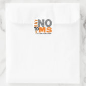 Zeg NEE tegen MS 1 Ronde Sticker (Tas)
