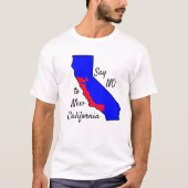 Zeg NEE tegen New California Shirt (Voorkant)
