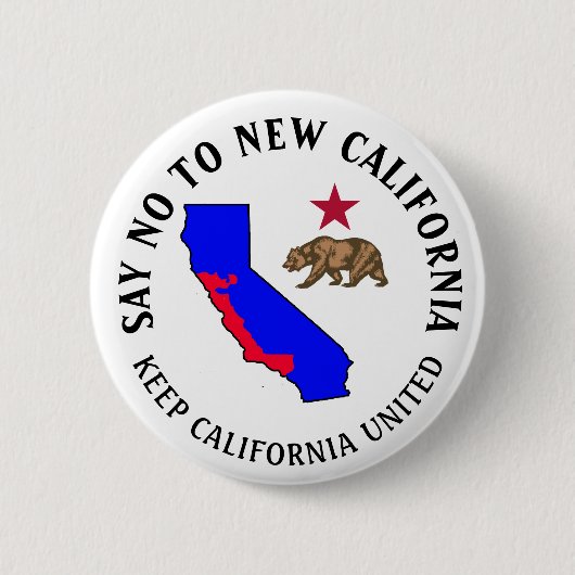 Zeg nee tegen New California Support Button (Voorkant)