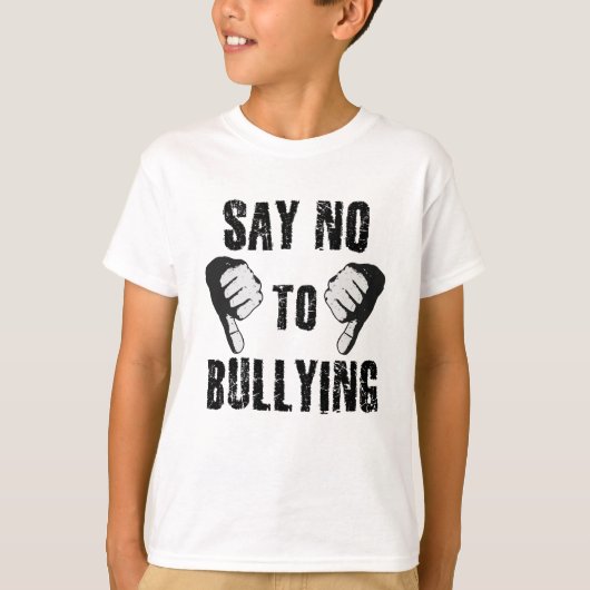 Zeg Nee tegen Pesten T-shirt (Voorkant)