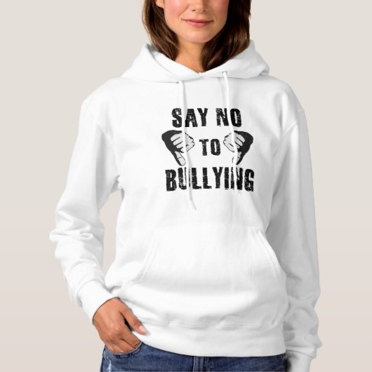 Zeg nee tegen pesterijen hoodie (Voorkant)