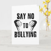 Zeg nee tegen pesterijen kaart (Gele Bloem)