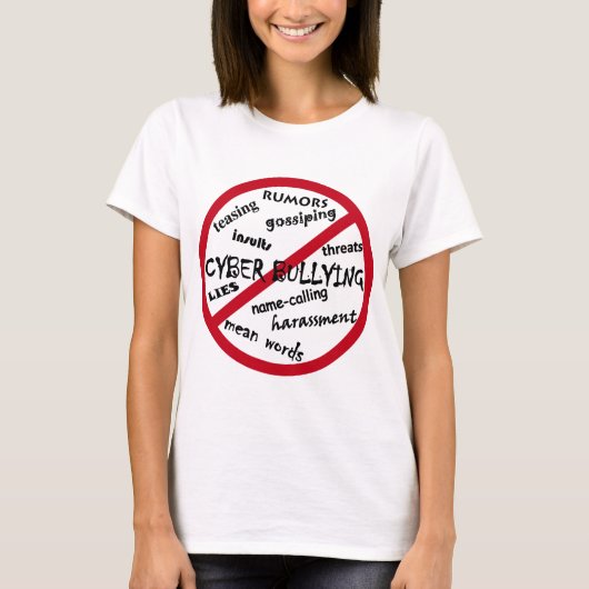 Zeg nee tegen pesterijen t-shirt (Voorkant)