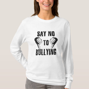 Zeg nee tegen pesterijen t-shirt