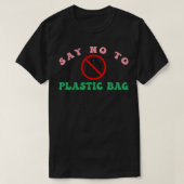 Zeg nee tegen plastic 1 t-shirt (Design voorkant)